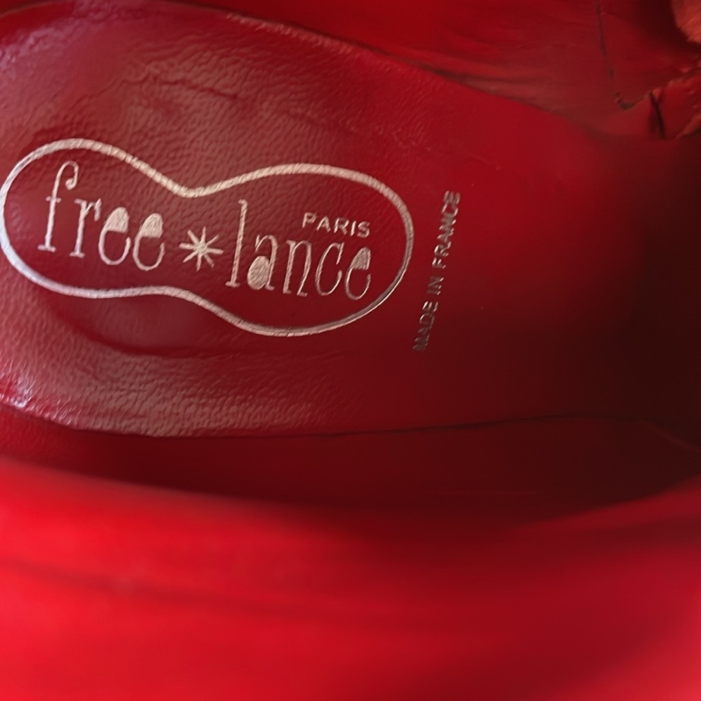 VINTAGE 90’s Free Lance black boots, square toe,size 40 - Picture 4 of 10